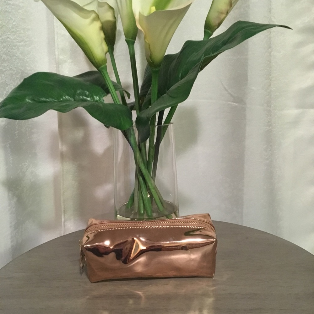 Rose Gold Makeup Bag